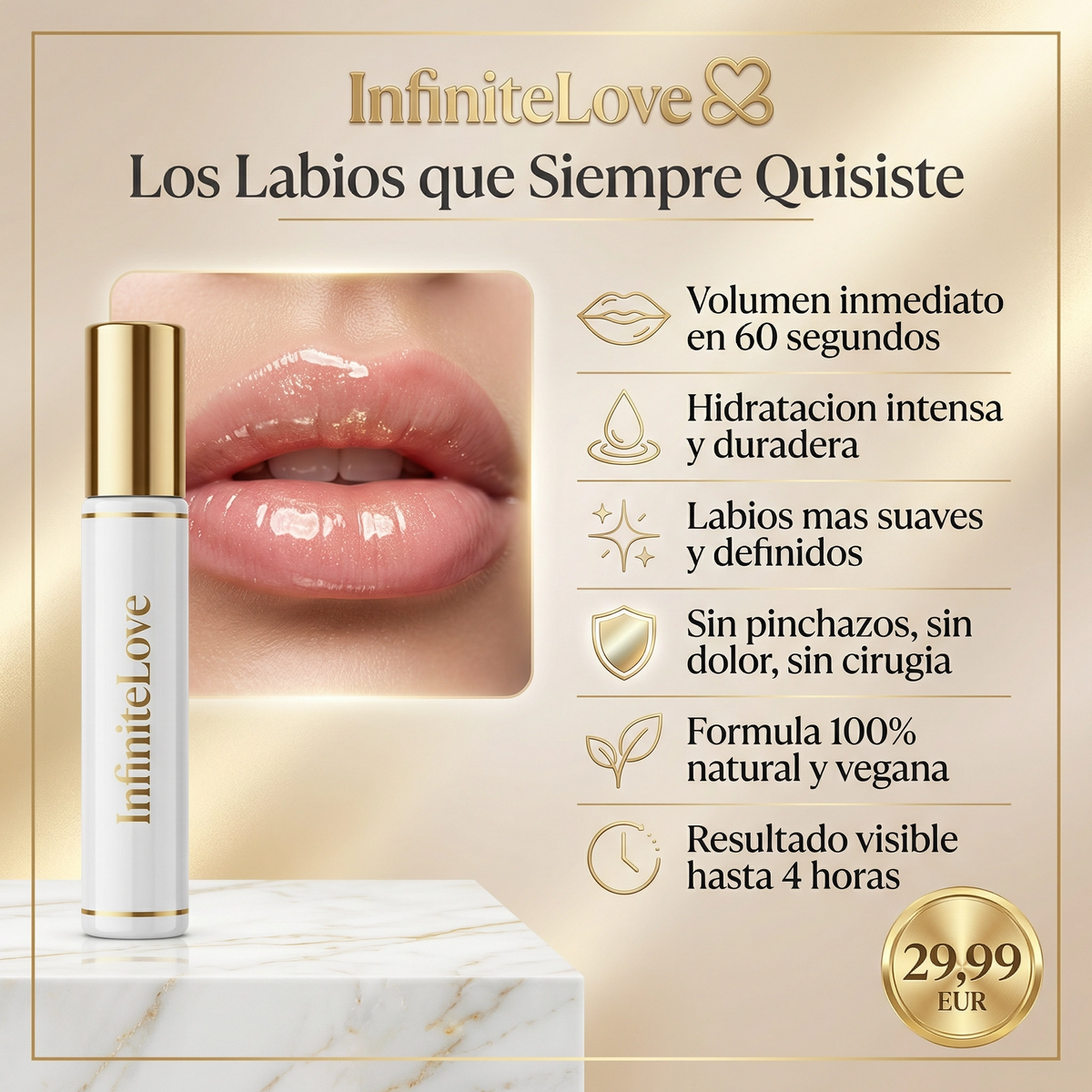 Rellenador Labial Natural - Efecto Volumen