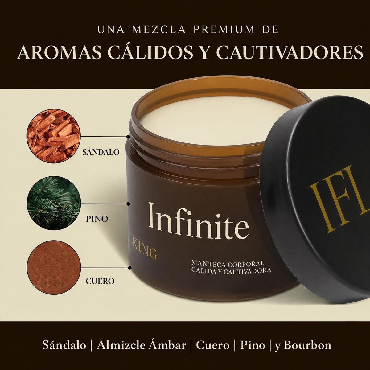 Infinitelove Bcn Ámbar Real — Manteca Corporal Perfumada 125 g