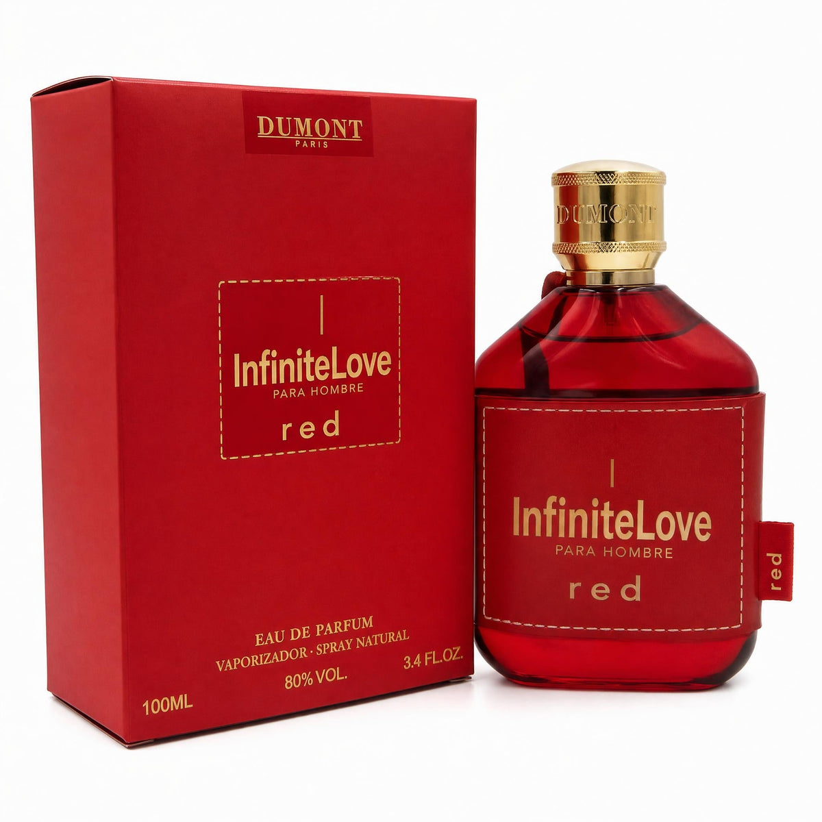 Infinite Love Bcn Red Pour Homme Eau de Parfum Aromatico Frutal Amaderado Gran Proyeccion Hombre 100ml