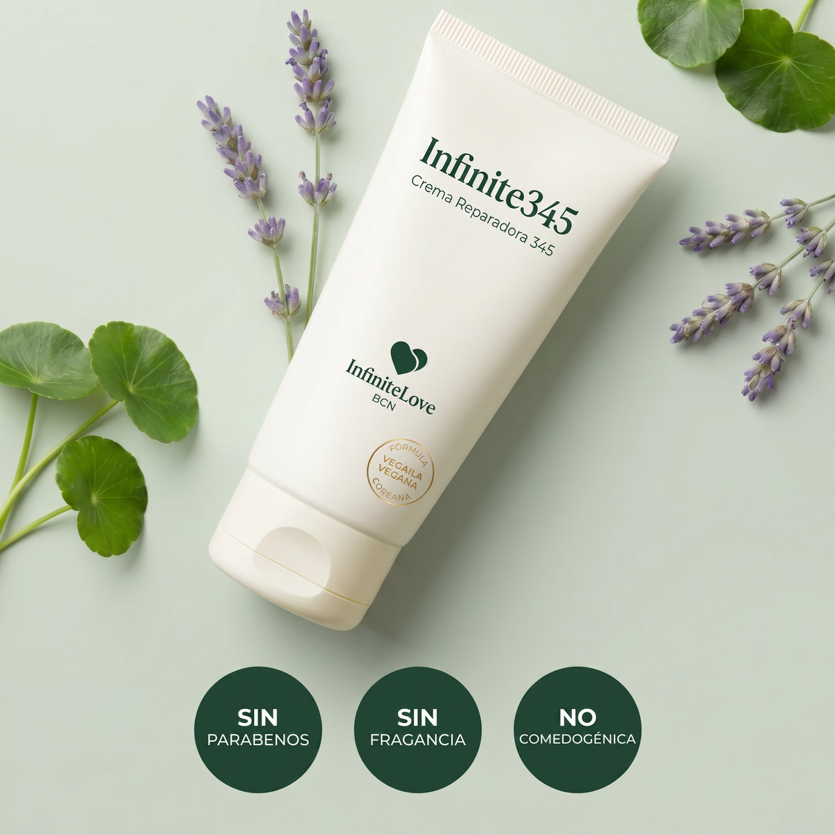 Infinite345 - Crema Reparadora Coreana Vegana