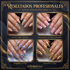Gel Adhesivo para Piedras de Uñas con Pincel - Kit Nail Art Profesional 35g