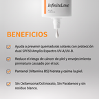 Protector Solar Invisible SPF50 Amplio Espectro para Rostro y Cuerpo 50ml