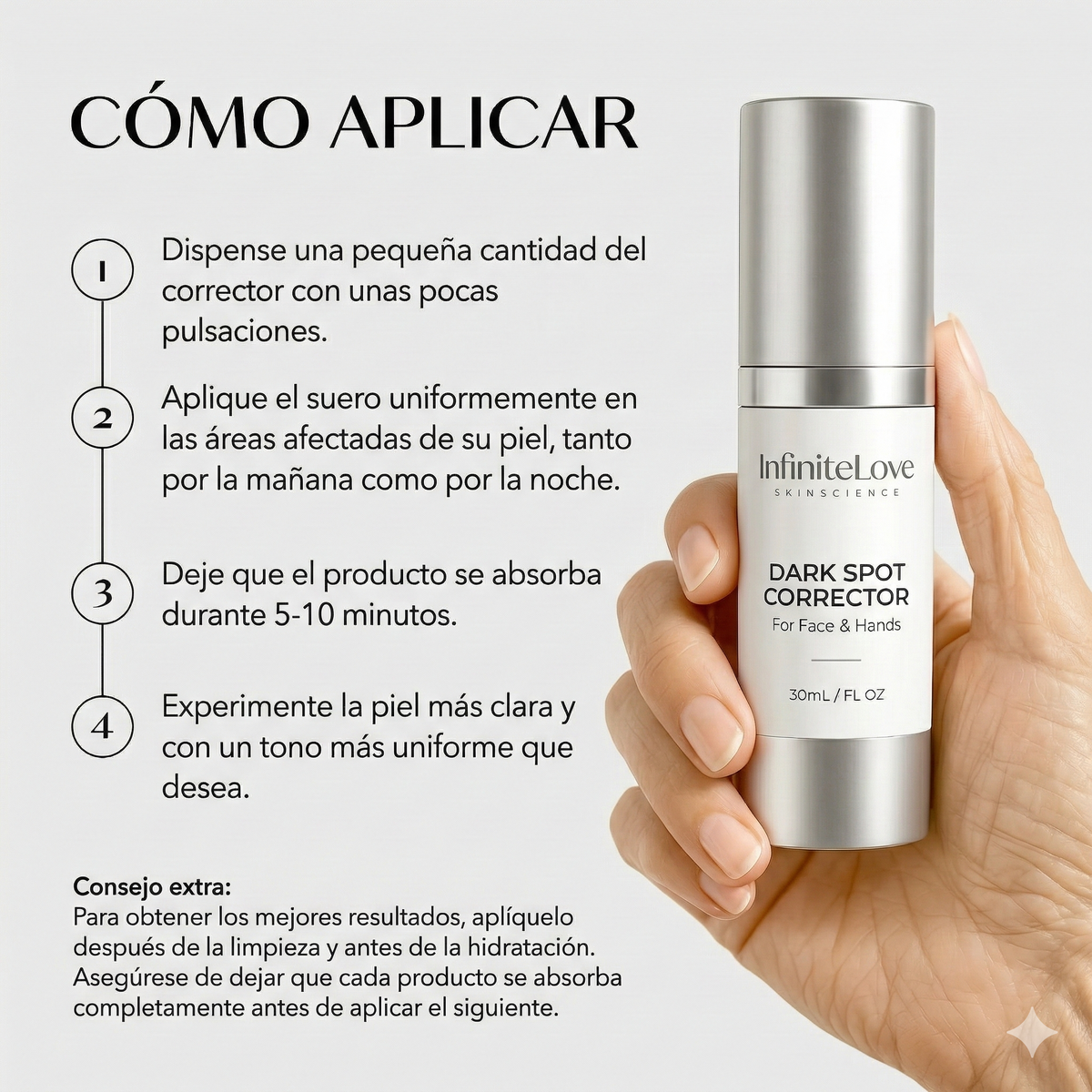 Corrector de Manchas Oscuras con Vitamina C – Rostro y Manos