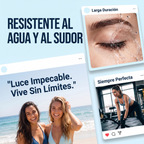 Lápiz de Cejas 3D Doble Punta - Resistente al Agua con Cepillo Espiral