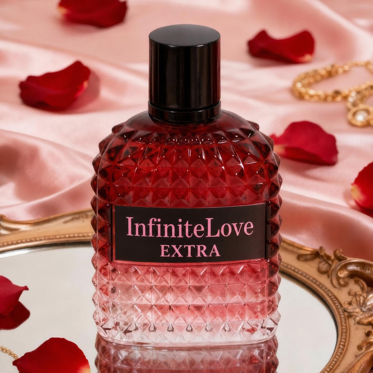 Infinitelove Bcn Extra Eau de Parfum Frutal Floral Ambar Vainilla Grosella Ron Rosa Mujer 100ml