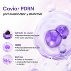 Kit Trio Crema Contorno de Ojos Multiusos Niacinamida Caviar PDRN Colageno Peptidos K-Beauty 3x30ml