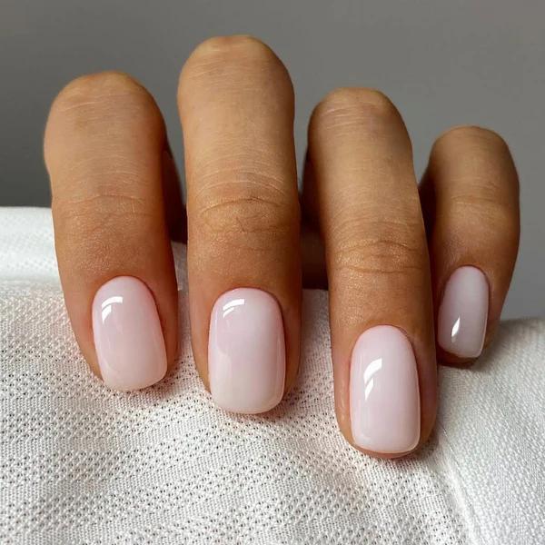 Uñas Postizas de Gel Premium Press-On Blanco Lechoso 30 Piezas - Acabado Ultra Brillante Calidad Salón