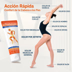 Crema de Masaje Articular Efecto Frío Cúrcuma Glucosamina Condroitina MSM Ácido Hialurónico 100ml