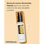 Crema Contorno de Ojos Advanced Snail Peptide Mucina de Caracol Péptidos Anti-Ojeras K-Beauty 25ml