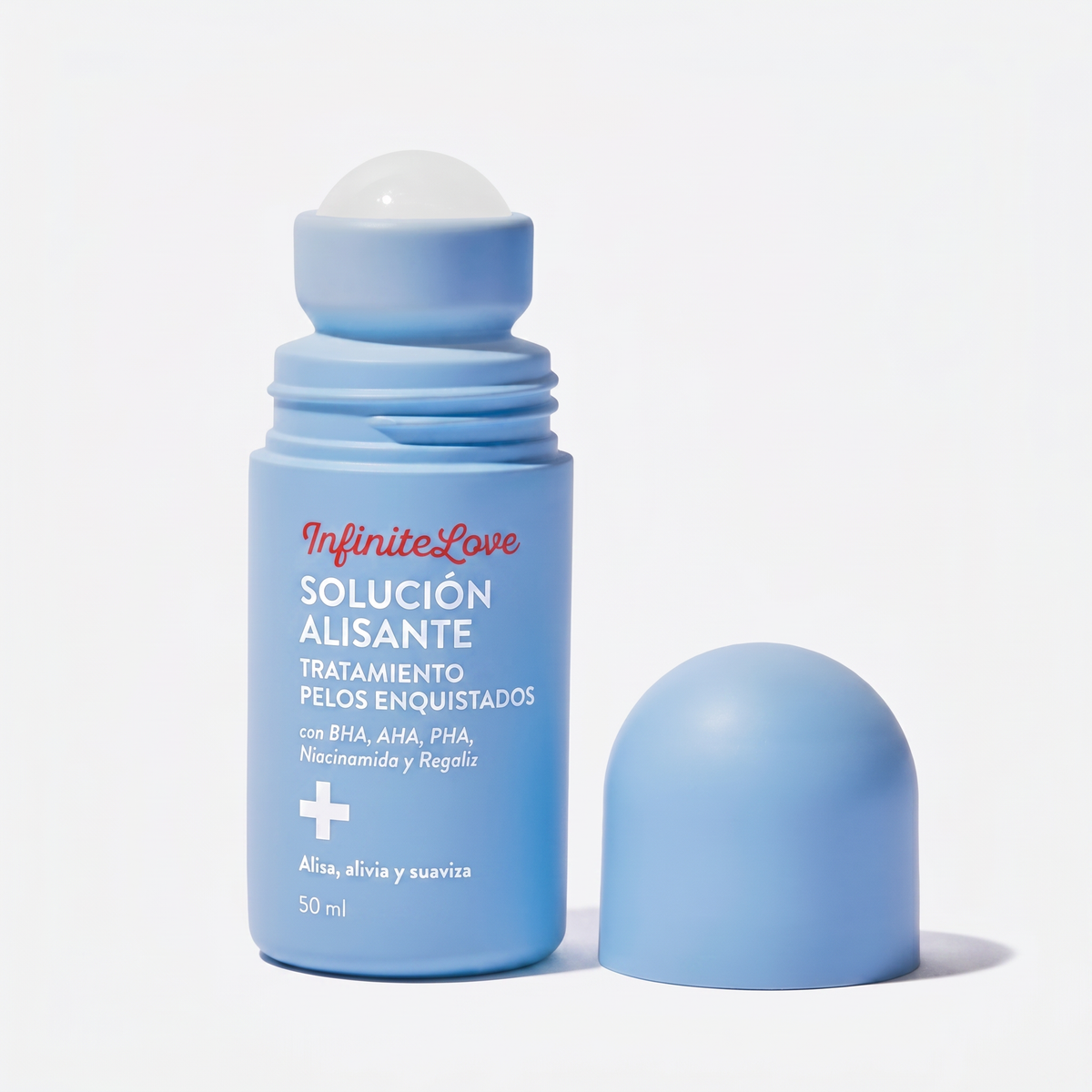 Solución Alisante Tratamiento Pelos Enquistados BHA AHA Niacinamida Roll-On 50ml