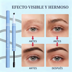 Lápiz de Cejas 3D Doble Punta - Resistente al Agua con Cepillo Espiral