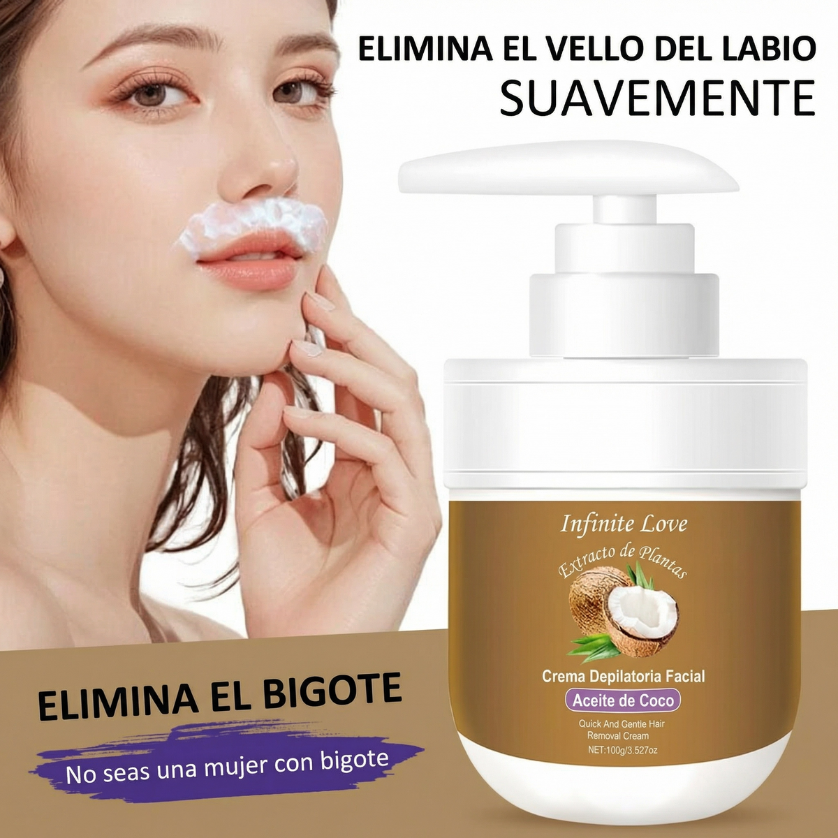 Crema Depilatoria Facial – Eliminación Delicada del Vello