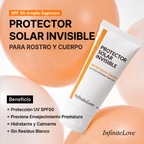 Protector Solar Invisible SPF50 Amplio Espectro para Rostro y Cuerpo 50ml