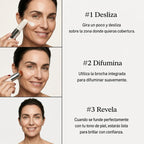 Base de Maquillaje Adaptable Stick con Brocha Colágeno Péptidos Volufiline SPF