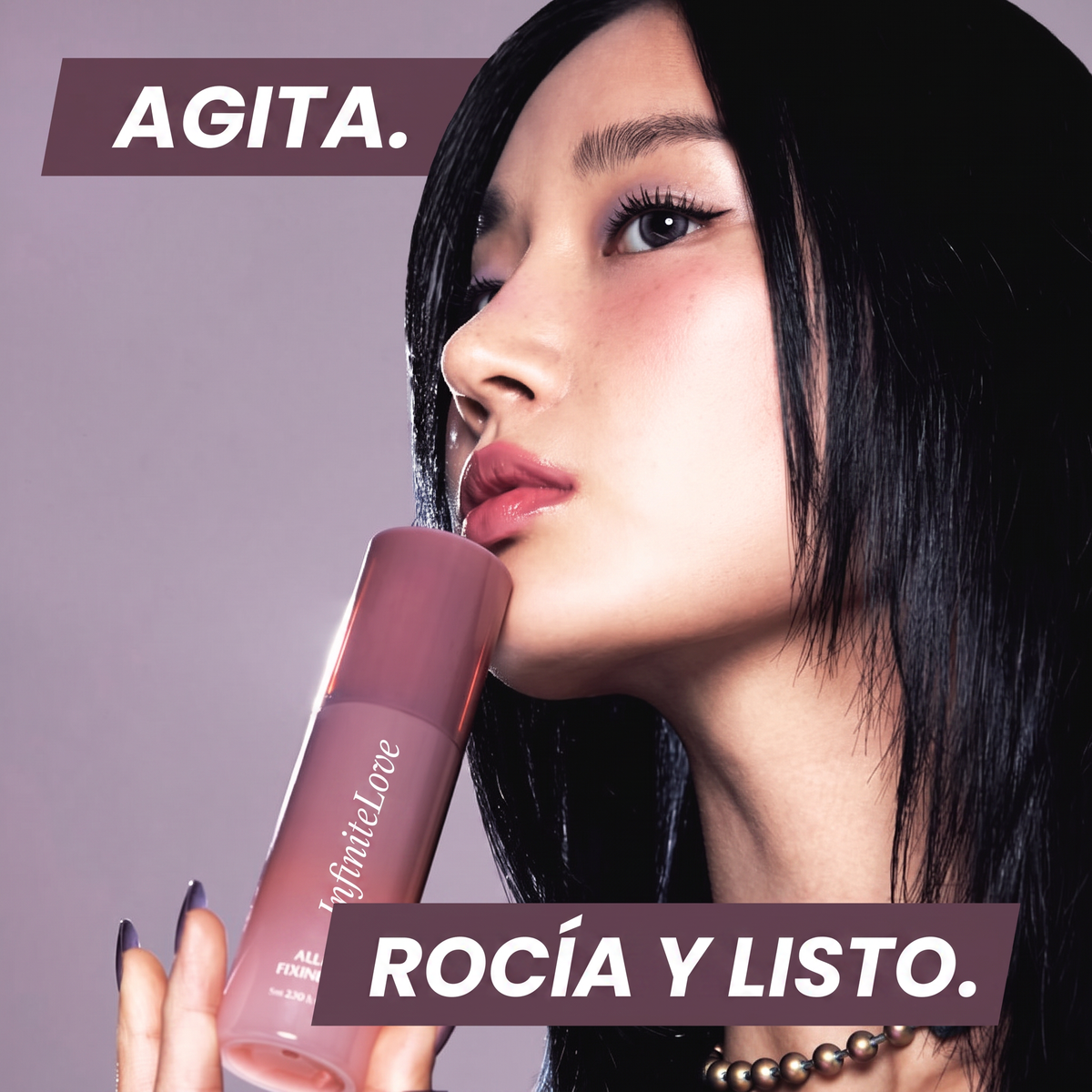 Bruma Fijadora de Maquillaje Todo el Día - Fijación Triple e Hidratación 80ml