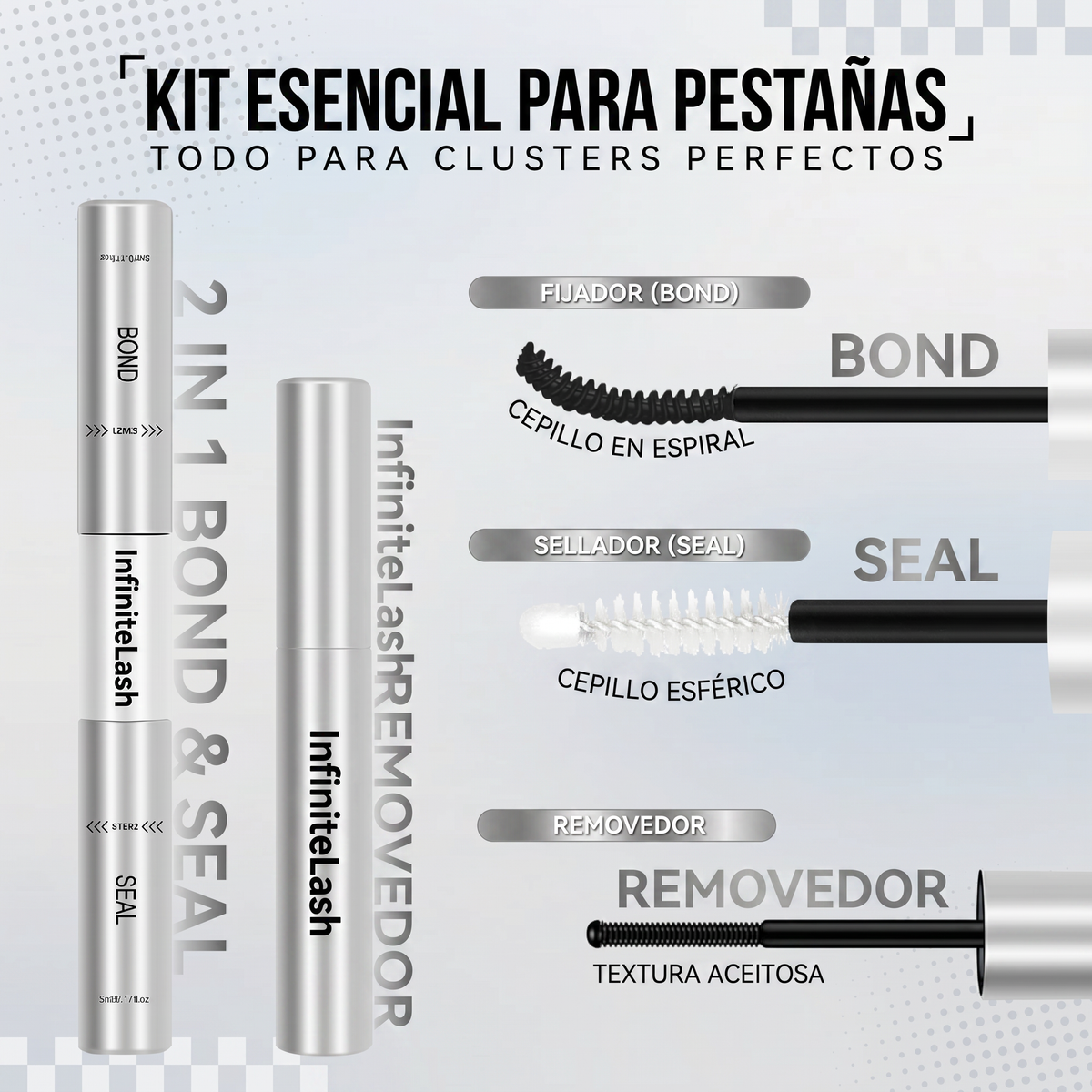InfiniteLash - Kit Esencial 3 en 1 para Pestañas