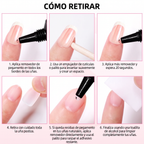 Uñas Postizas de Gel Premium Press-On Blanco Lechoso 30 Piezas - Acabado Ultra Brillante Calidad Salón