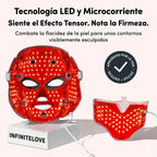 Máscara Facial Anti-Edad de 7 Colores LED y Microcorriente (EMS) para Lifting de Papada y Reafirmar Mejillas