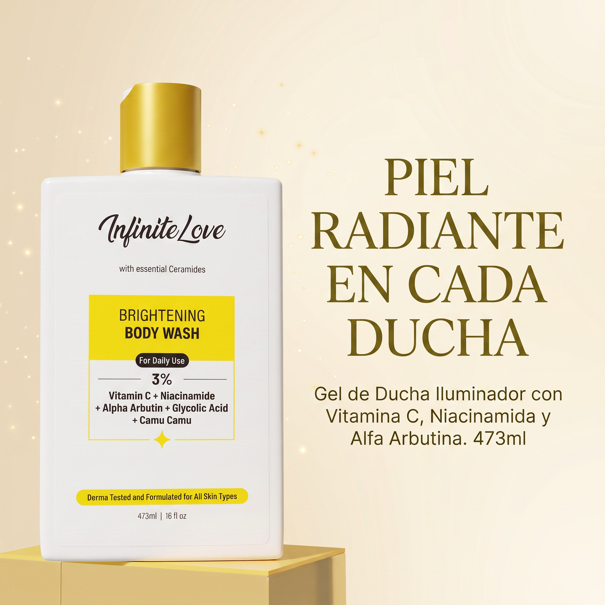 Gel de Ducha Iluminador con Vitamina C y Niacinamida 473ml
