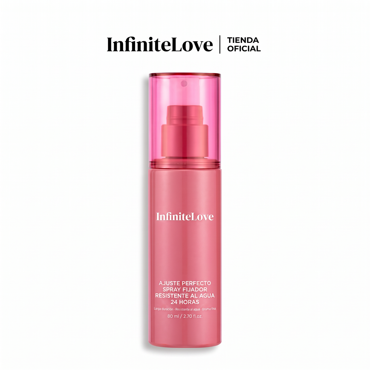 Spray Fijador de Maquillaje Waterproof 24H Bruma Microfina Resistente Agua Sudor Transferencia K-Beauty 80ml